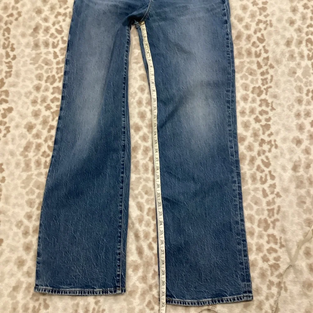 J Crew Medium Wash Full Length Wide-Leg Jeans, Size 29T - Picture 10 of 16